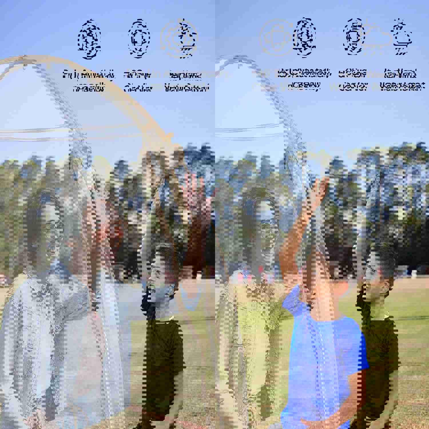 TopGold 4 Person Sports Tent - Portable Outdoor Shelter for Sports & Activities