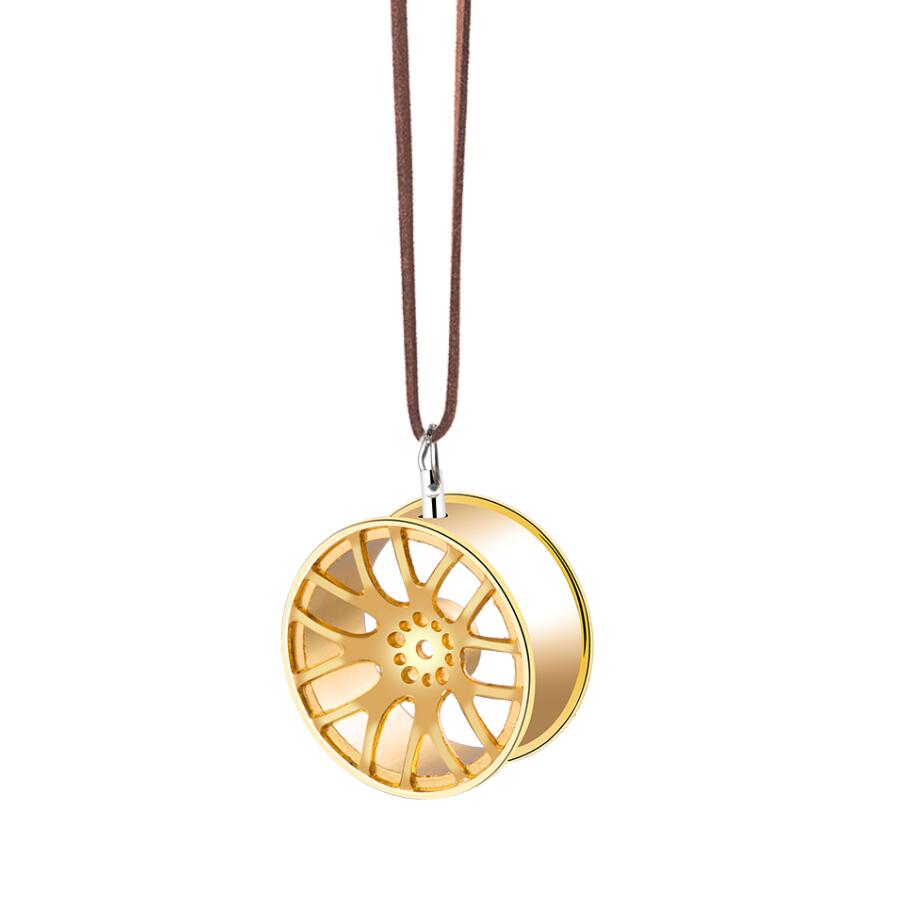 Car Ornament Pendant Metal Wheel Hub Flywheel Hanging Auto Interior Hip-hop Rear View Mirror Decoration