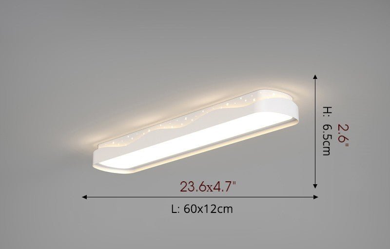 MIRODEMI® Modern Rectangle LED Ceiling Lamp - Corridor, Bedroom, Kitchen Lighting