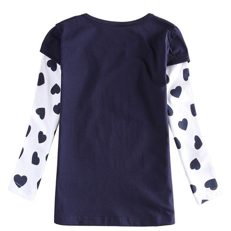 Children Girl T-Shirt - Fashion Nova Print Long Sleeve Casual Tee for Girls