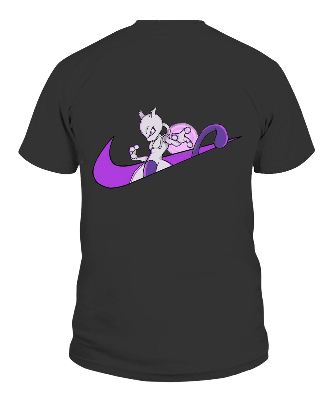 Mewtwo Simple Swoosh Custom 2-Side Printed Hoodie