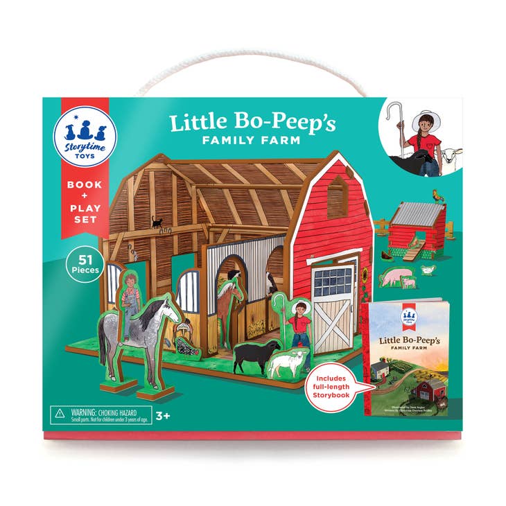 Little Bo Peeps Family Farm Book and Playset