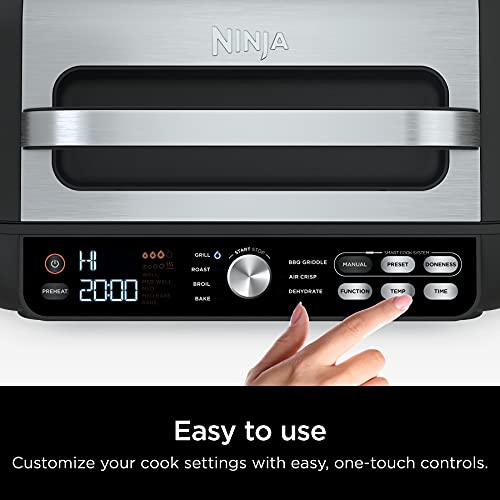 Ninja IG651 Foodi Smart XL Pro 7-in-1 Indoor Grill/Griddle Combo with Smart Thermometer