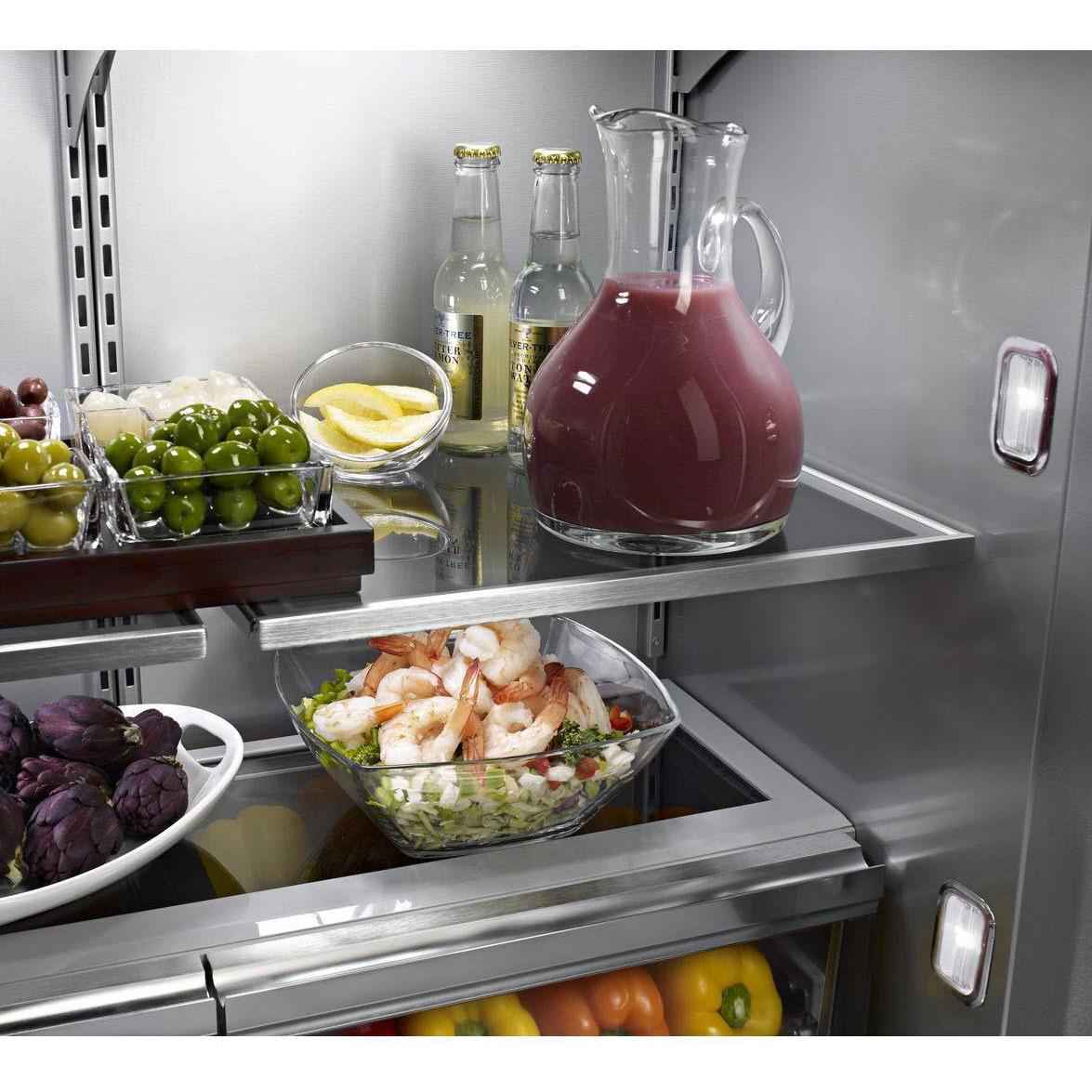 KitchenAid 36-inch, 20.8 cu.ft. Built-in French 3-Door Refrigerator with Internal Ice Maker KBFN506ESS