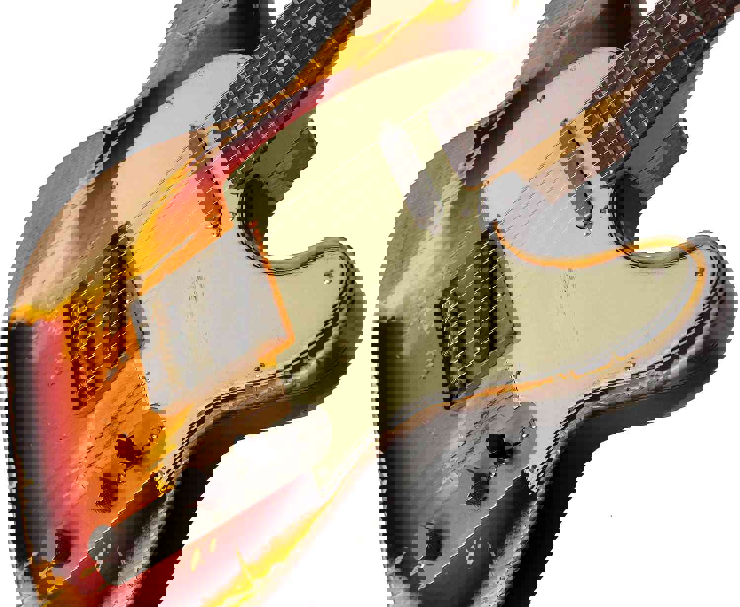 Nash T-63 Guitar, 3-Tone Sunburst, Extra Heavy Aging