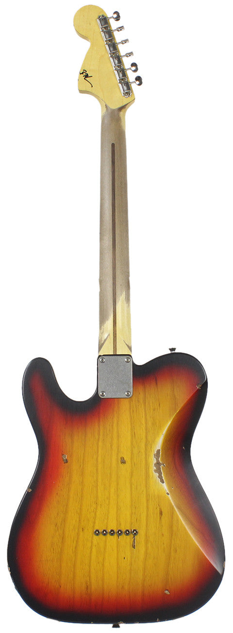 Nash T-72DLX Guitar, 3 Tone Sunburst, Medium Aging