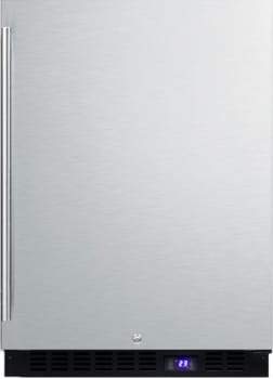 Summit 24 Outdoor Undercounter Freezer with Stainless Steel Cabinet, Ice Maker, and Adjustable Shelves