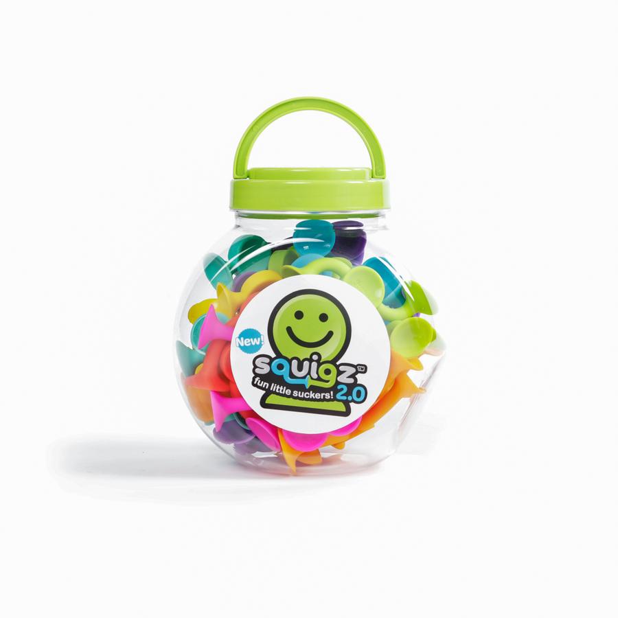 Fat Brain Toys 2.0 Squigz - 36 Piece Suction Construction Set