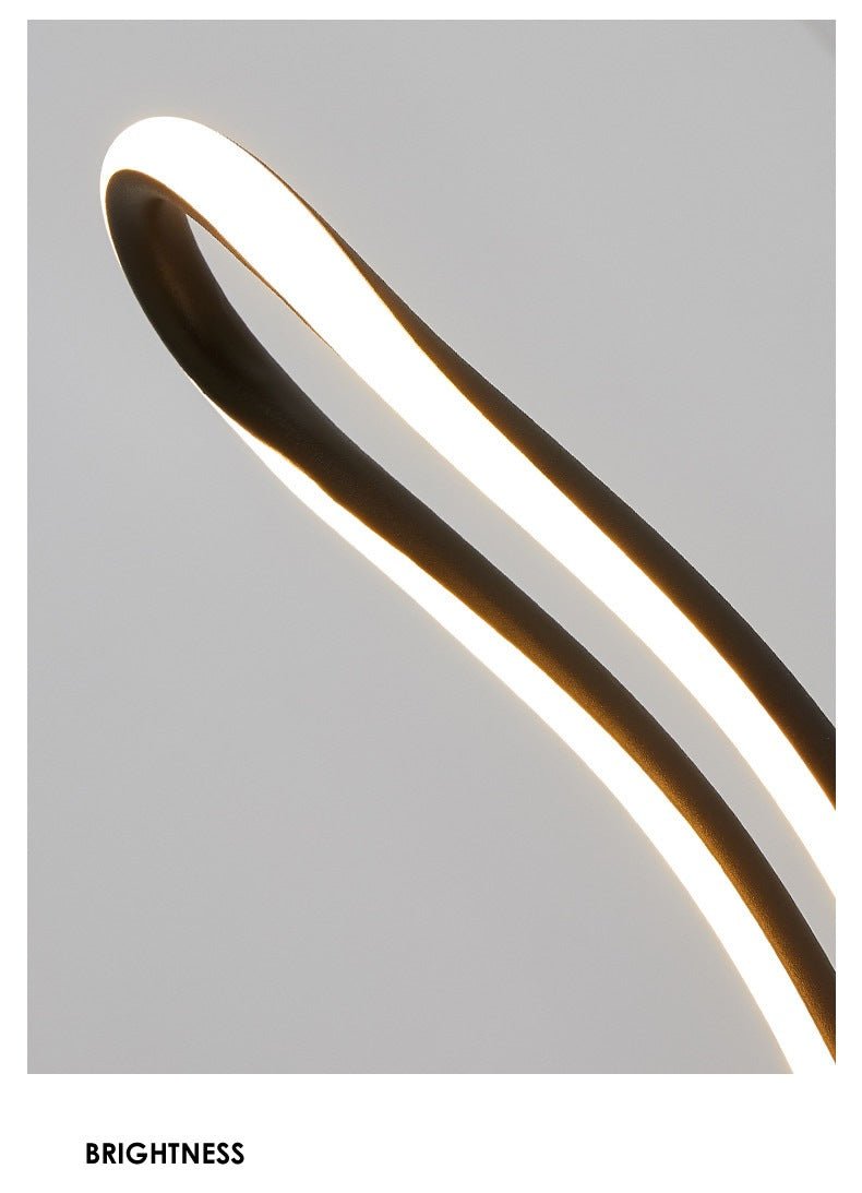 MIRODEMI® Original Waves LED Pendant Lamp - Modern 3-Color Switchable Light for Dining Room, Kitchen, Living Room