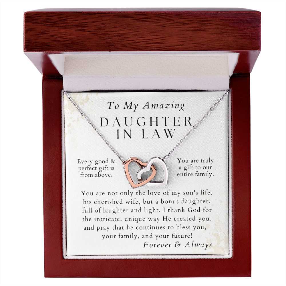 Laughter and Light - Gift for Daughter in Law - From Mother in Law or Father in Law - Christmas Gifts, Wedding Present, Anniversary Gift