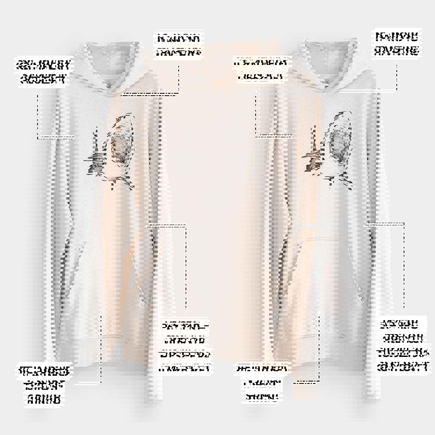 Great White Shark - Bodega Midweight Hoodie