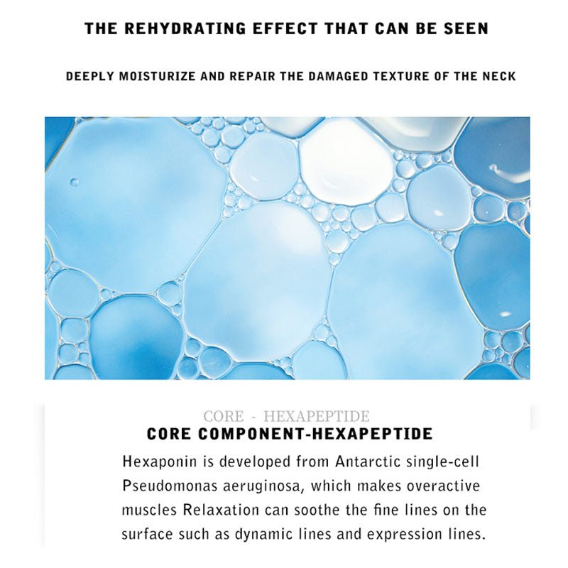 10pcs Goat Milk Hexapeptide Neck Mask - Collagen Firming Anti-Wrinkle Whitening Anti-Aging Mask