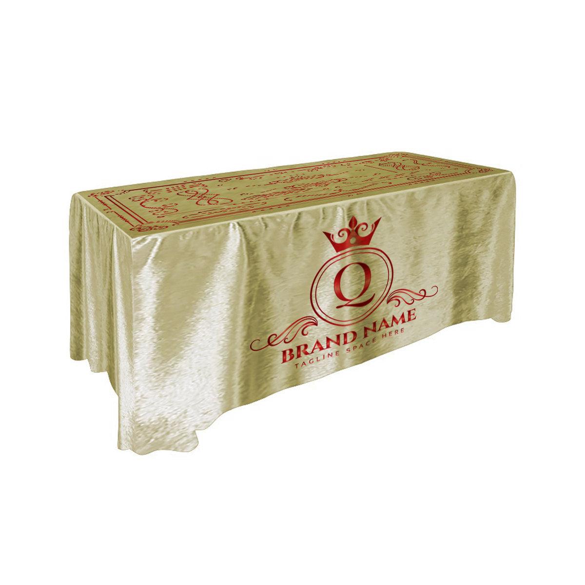 4 Custom Printed Velvet Table Throw - All Over Print