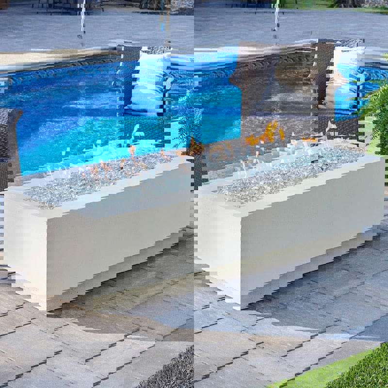 The Outdoor GreatRoom Company Cove 72-Inch Linear Gas Fire Pit Table