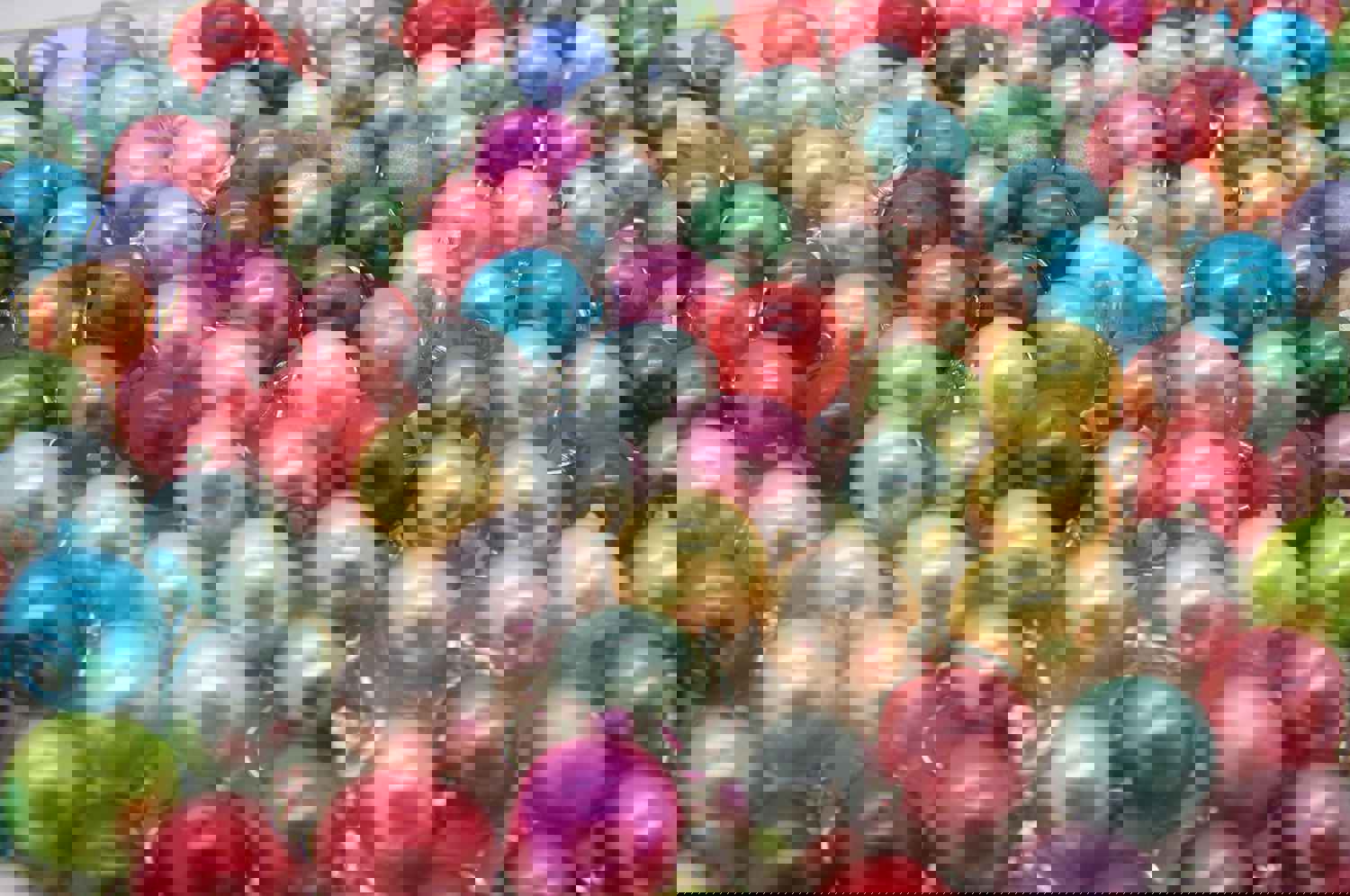 Small Bracelet Charms - 6mm Glass Pearl Bead Dangles for DIY Charm Bracelets