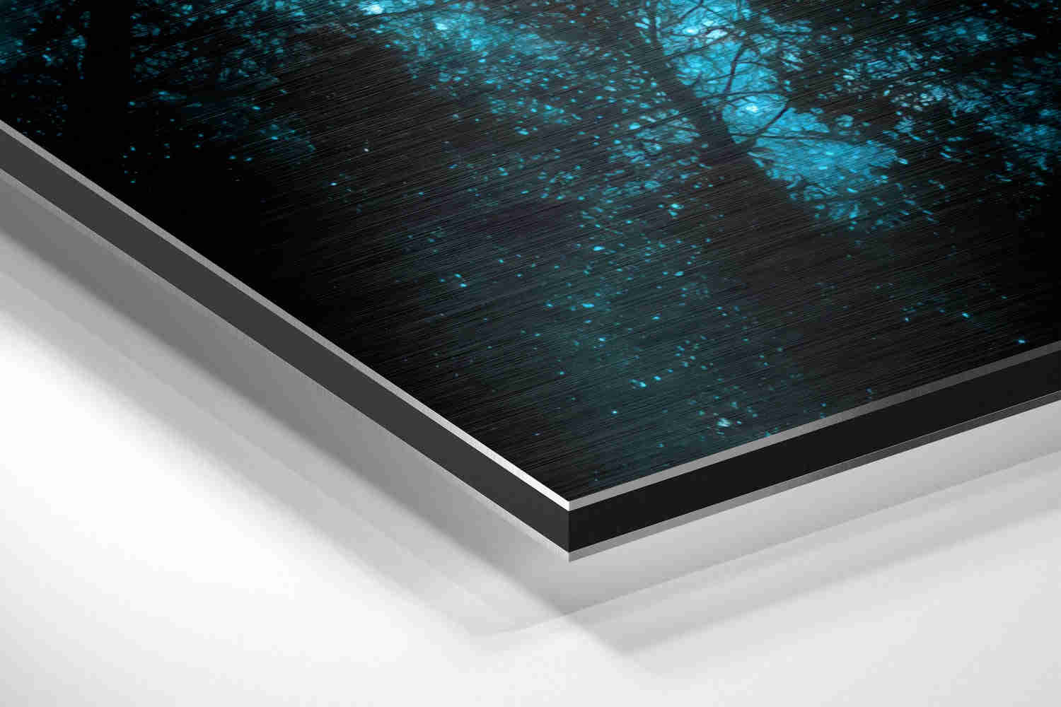 Never Stop Looking Up Brushed Aluminium Dibond Wall Art