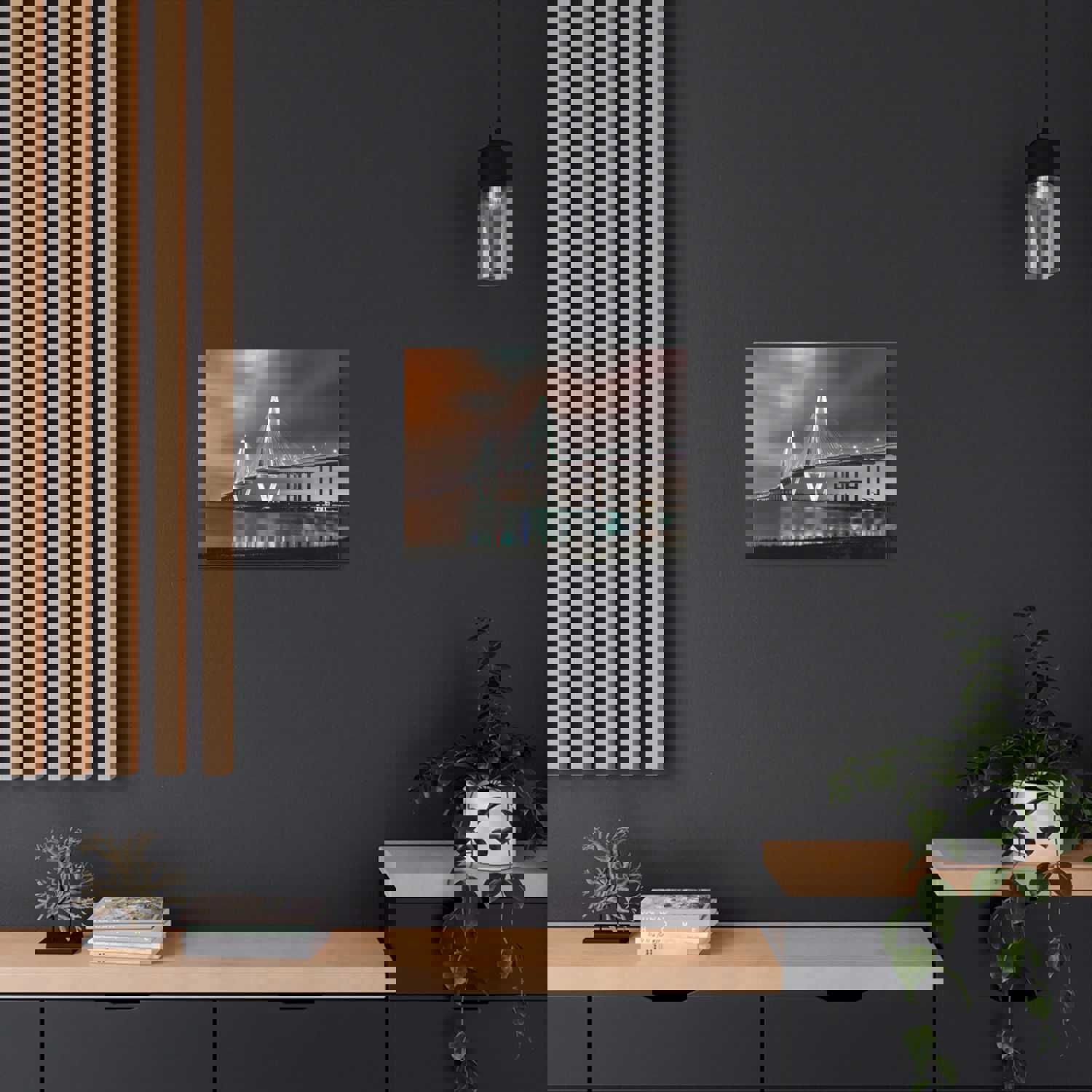 River Bridge Charleston South Carolina Nature Wilderness Photography Canvas Wall Art