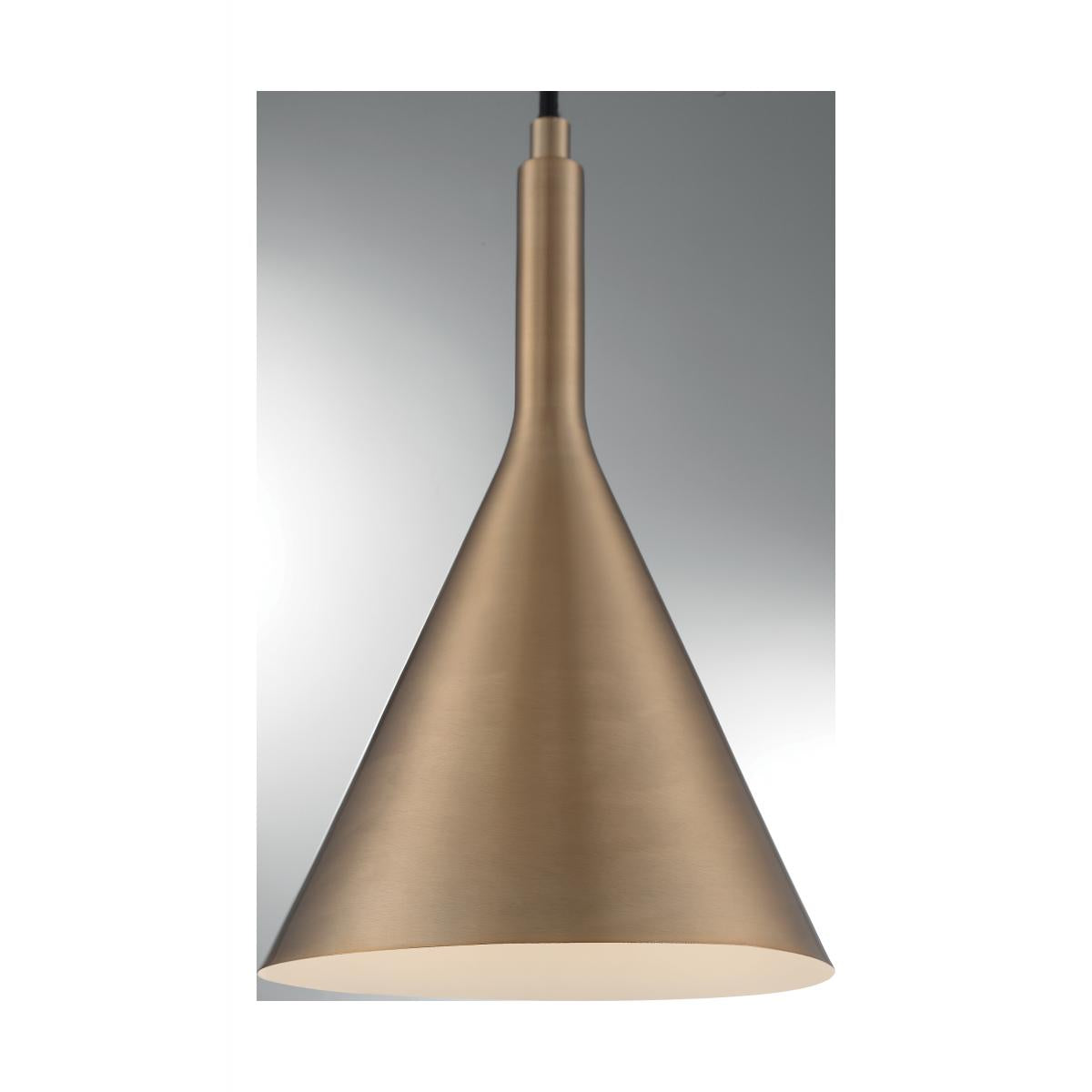 60-7117 LIGHTCAP 1LT SMALL PENDANT Lightcap - 1 Light Pendant with Burnished Brass Finish