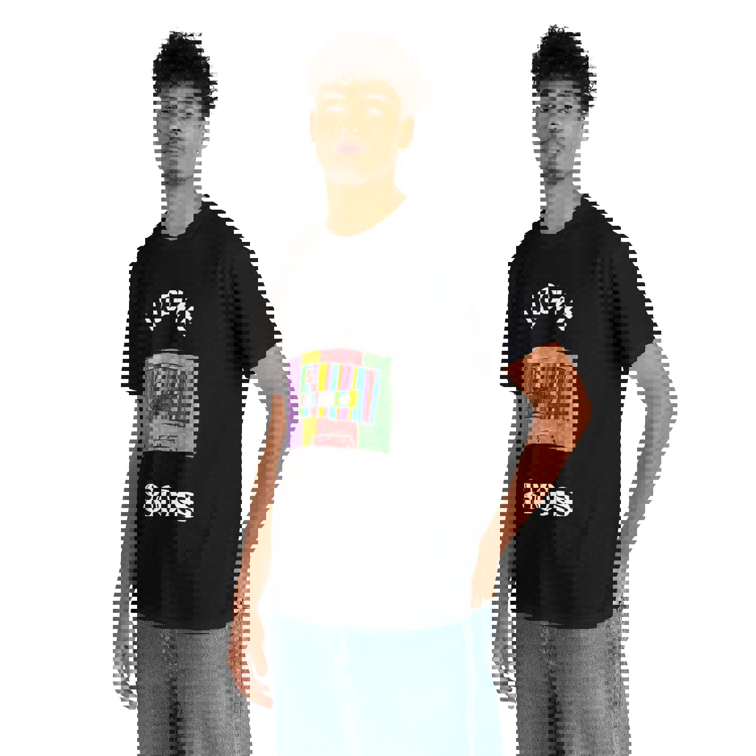 I Love 80s Cassette Art Unisex Heavy Cotton T-Shirt