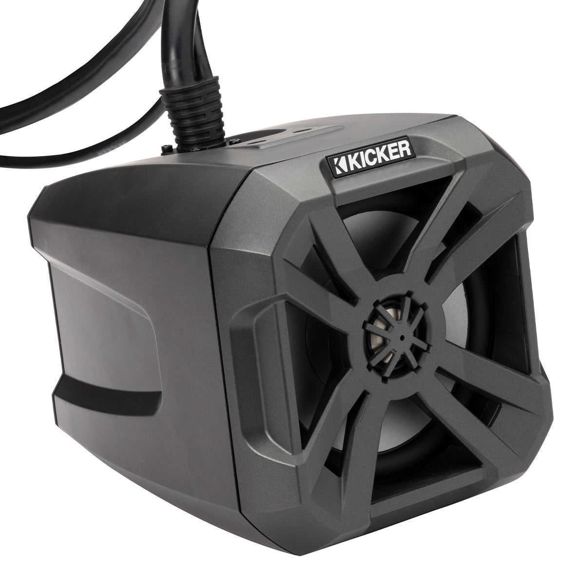 Kicker 48BTCAN65 PowerCan 6.5 Waterproof Bluetooth Speakers with LED Lighting & Wired Remote - Pair