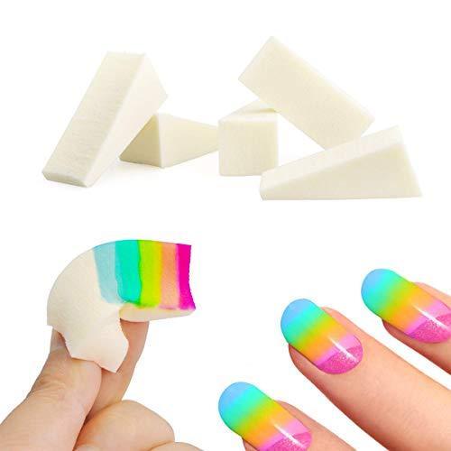 BSTHP Nail Sponge - 8-Piece Triangular Foundation Beauty Tools for DIY Makeup