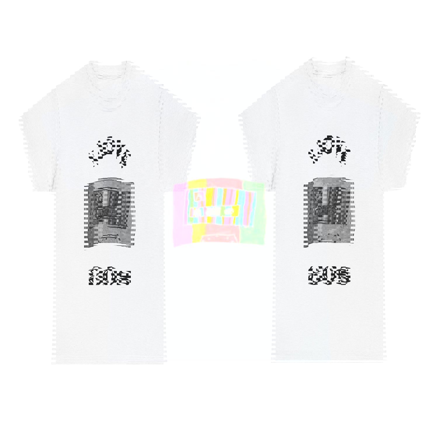I Love 80s Cassette Art Unisex Heavy Cotton T-Shirt