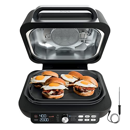 Ninja IG651 Foodi Smart XL Pro 7-in-1 Indoor Grill/Griddle Combo with Smart Thermometer