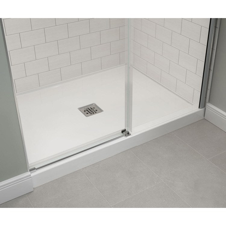 Shower Base B3X Alcove Stabili-T White 48 x 36 Inch Acrylic