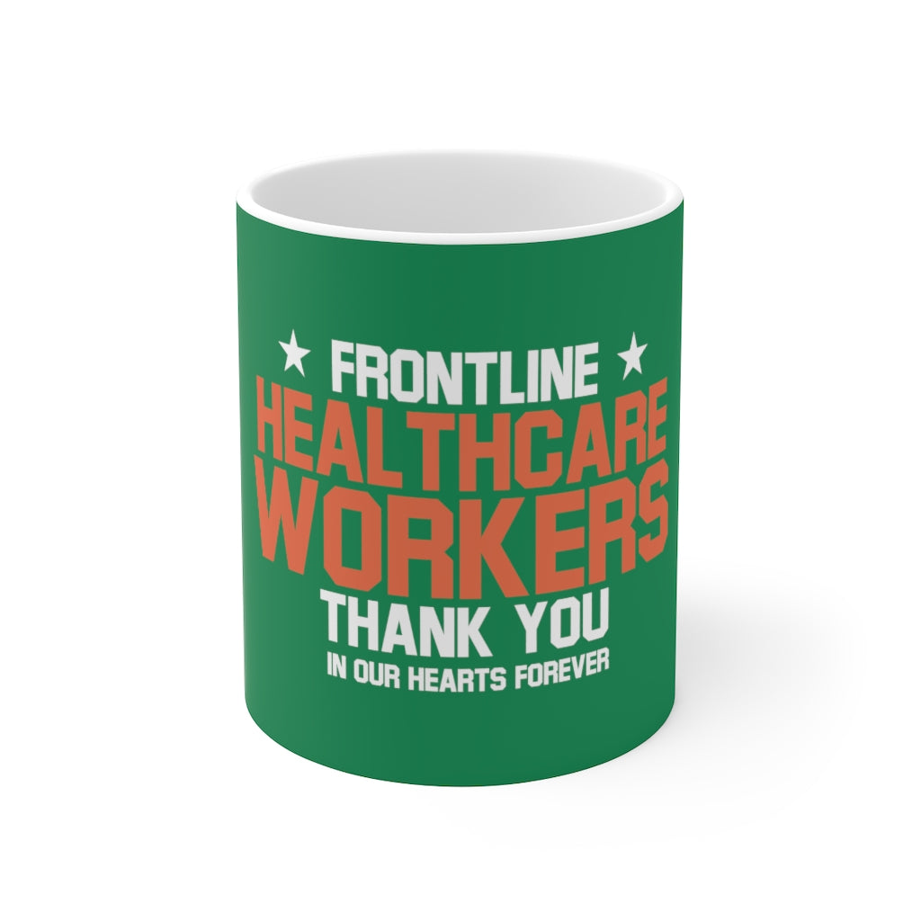 Frontline Healthcare Workers Version 2 Green Ceramic Mug 11oz