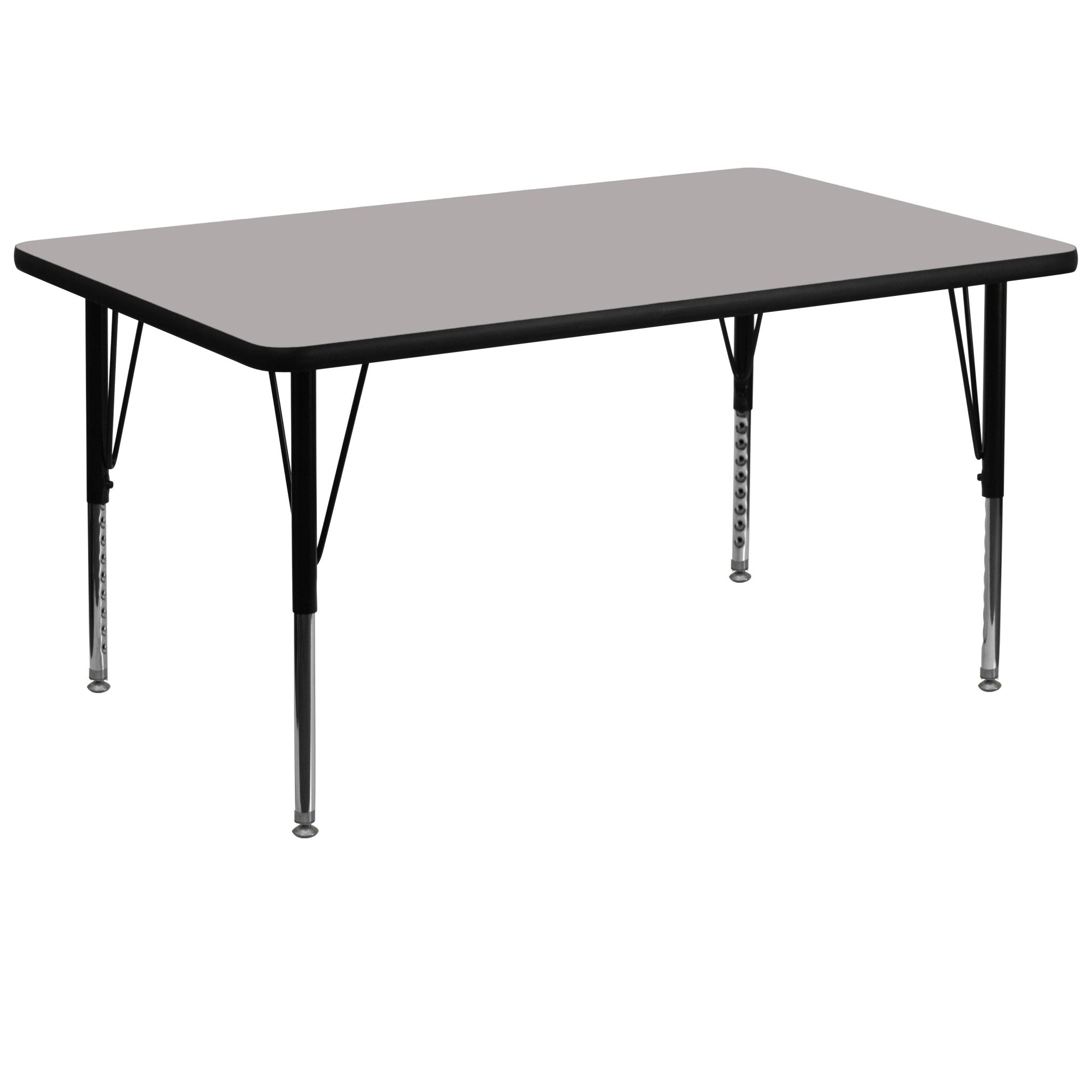 Wren Mobile 36W x 72L Rectangular HP Laminate Activity Table - Standard Height Adjustable Legs