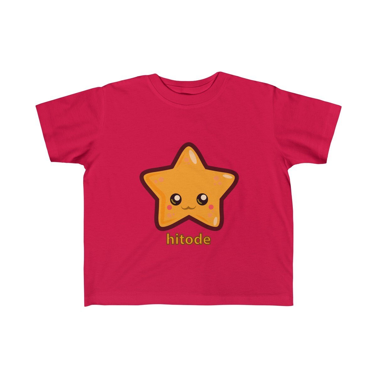 Cute Starfish Toddler T-Shirt - Kawaii Kids Clothing with Japanese Food Design