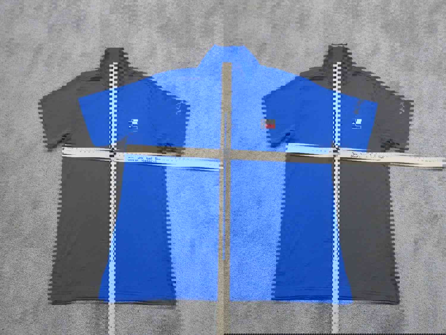 Columbia Men's Large Blue Short Sleeve PFG Fishing Polo Shirt
