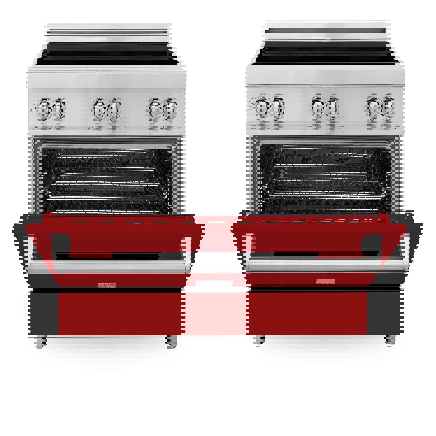 ZLINE 36-Inch 4.6 cu. ft. Induction Range with 4 Element Stove & Electric Oven in Red Gloss