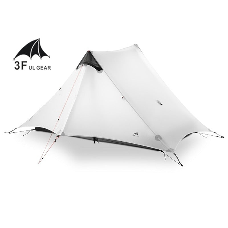 LanShan 2 3F UL GEAR Ultralight Camping Tent for 1-2 Persons, 3-4 Season, 15D Silnylon Rodless Design