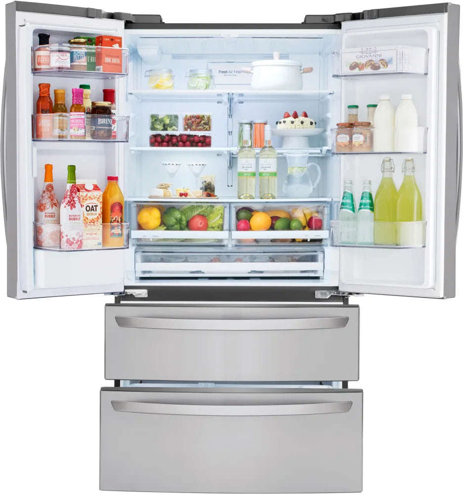 LG - 29 cu. ft. 4-Door French Door Refrigerator with External Water Dispenser and Ice Maker