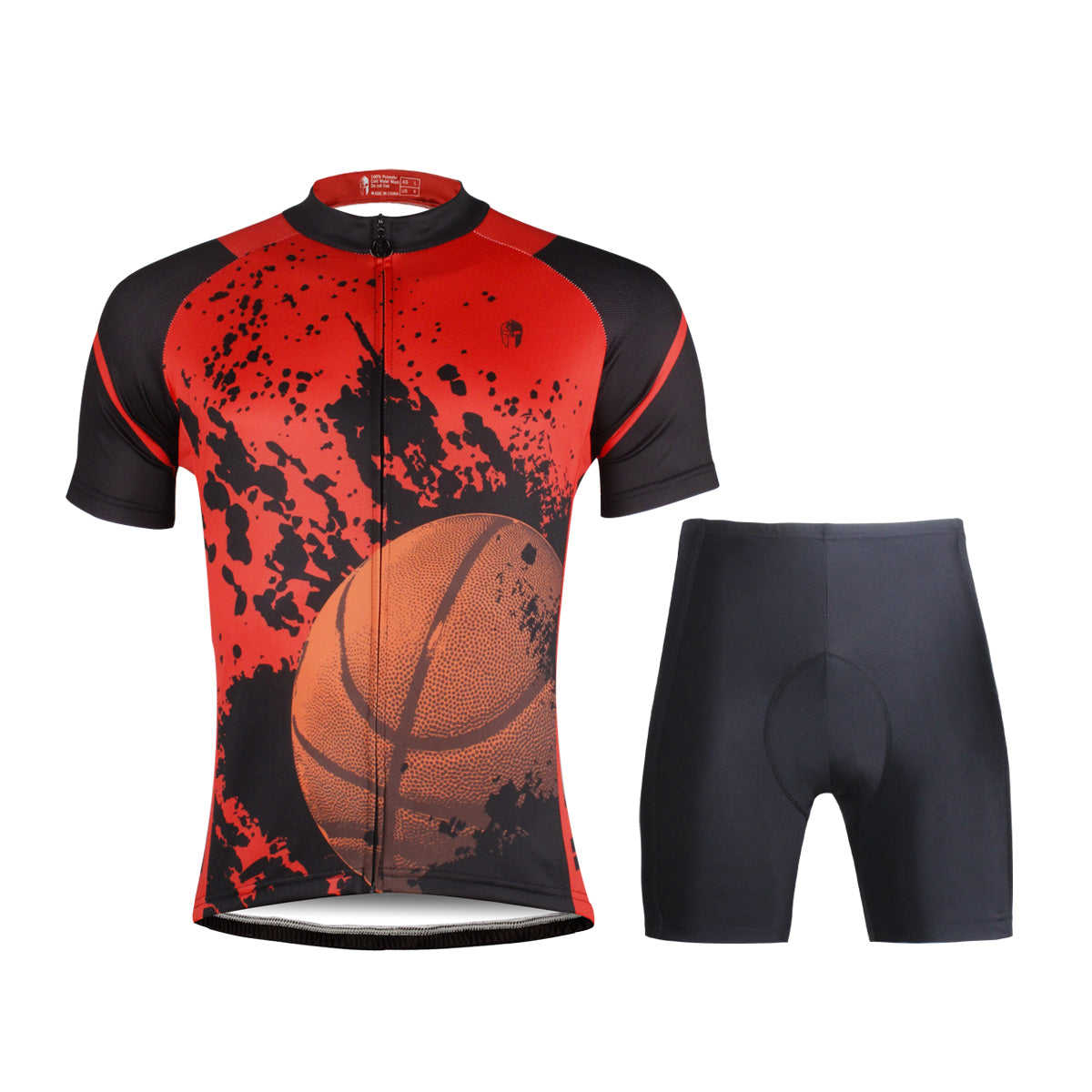 Ilpaladino Basketball Fan Sport Breathable Black&Red Jersey Men's Short-Sleeve Shirts