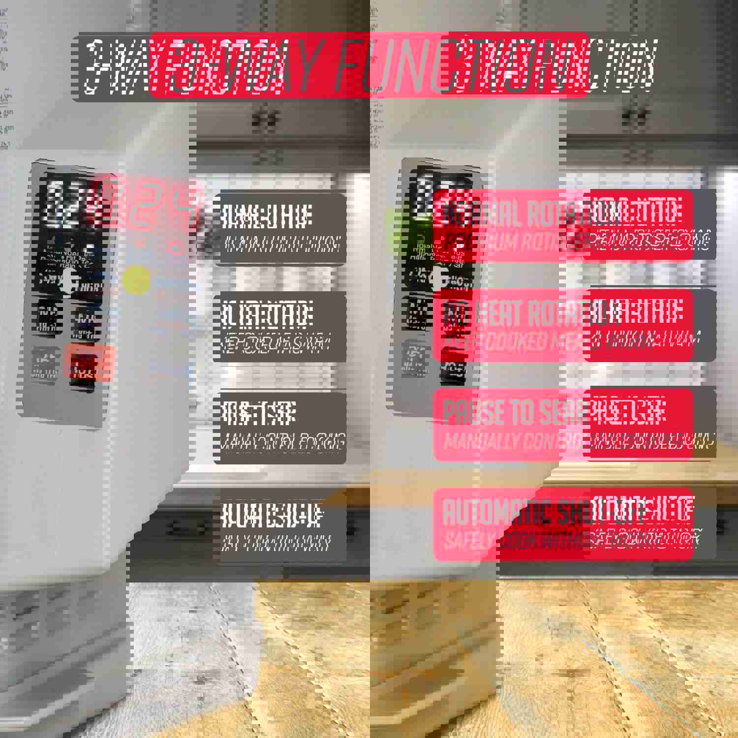 Ronco Platinum Digital Rotisserie Oven - Large Capacity for Perfect Roasting