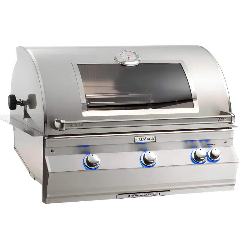Fire Magic A790I Aurora 36-Inch Built-In Gas Grill with Magic View Window & Rotisserie