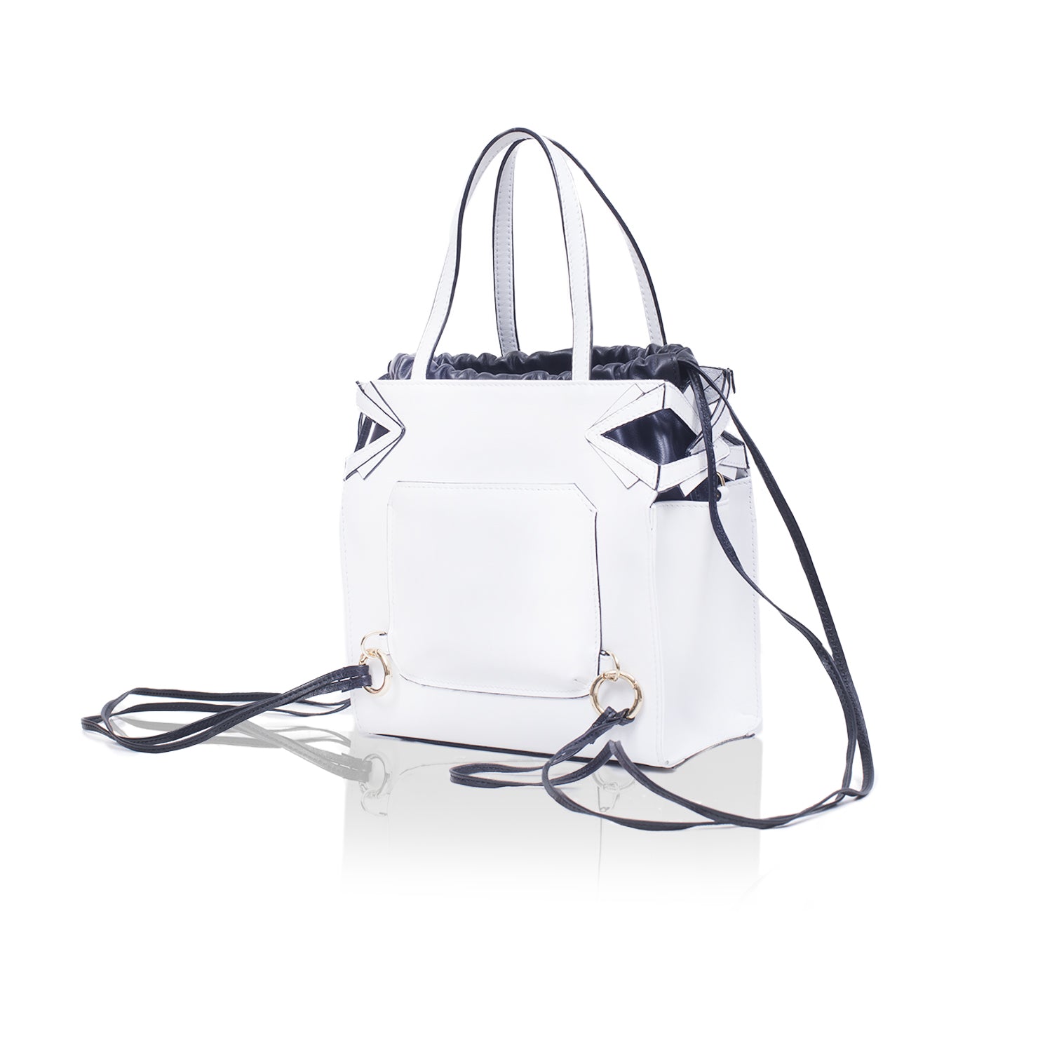 Heroine Tote - White/Black