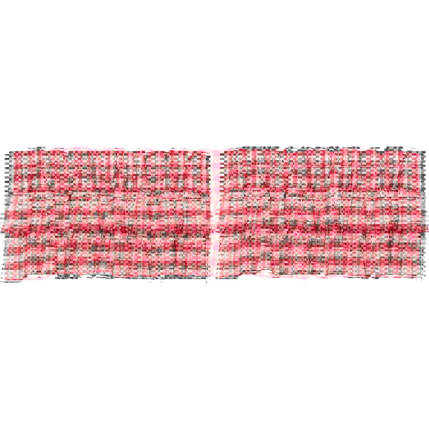 Annie Buffalo Red Check Ruffled Valance 16x72