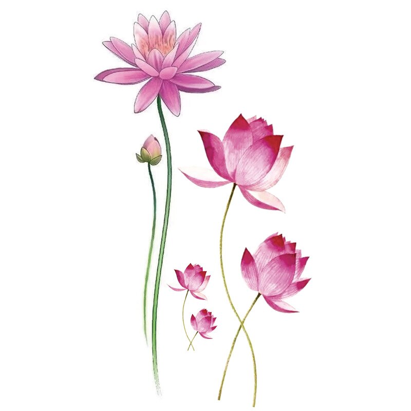 Qfdian Black Rose Temporary Tattoo Sticker - Realistic Fake Tattoo for Parties & Festivals