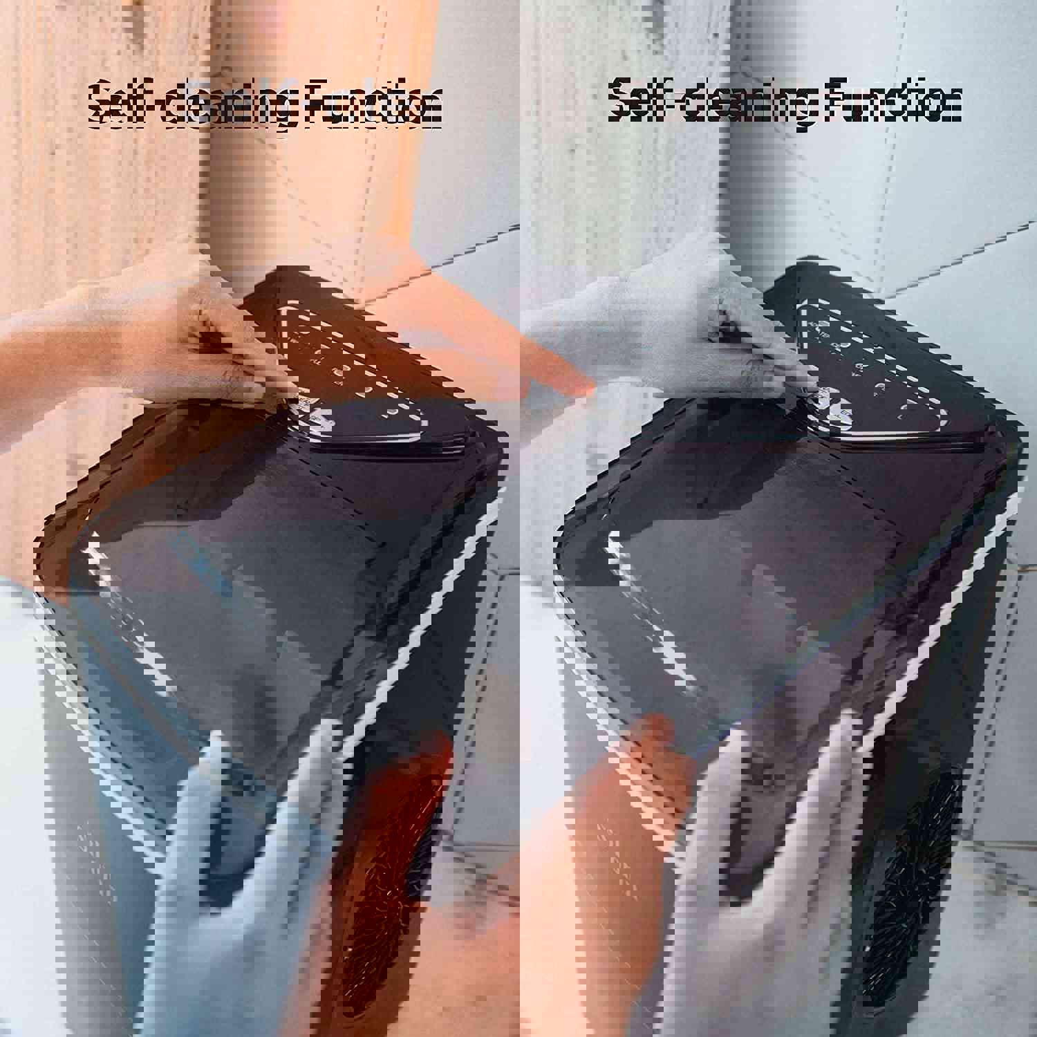 Countertop Ice Maker - 9 Cubes in 6 Mins, 26Lbs/24Hrs, Self-Cleaning with Ice Scoop & Basket