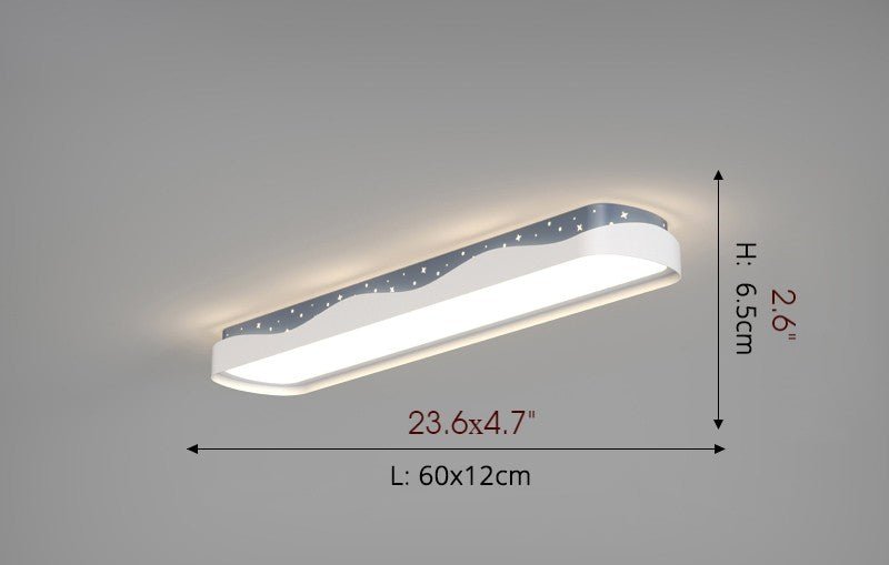 MIRODEMI® Modern Rectangle LED Ceiling Lamp - Corridor, Bedroom, Kitchen Lighting