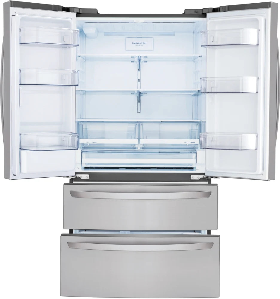 LG - 29 cu. ft. 4-Door French Door Refrigerator with External Water Dispenser and Ice Maker