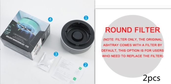 Smoke Removal Air Purification Ashtray with Anion Purification for Car and Home Use