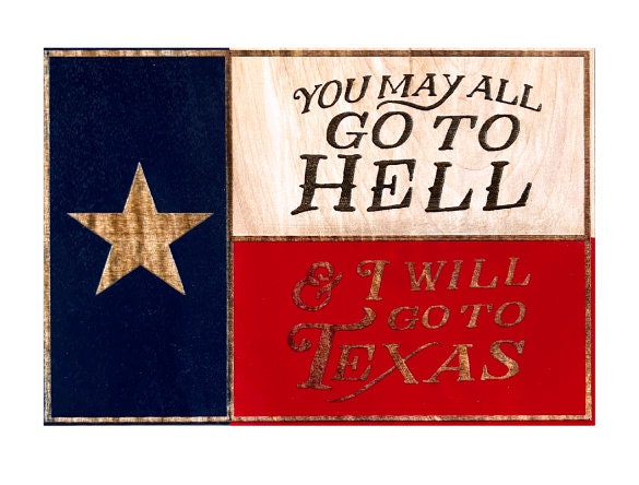 Handmade Wooden Texas Flag - Unique Lone Star State Gift