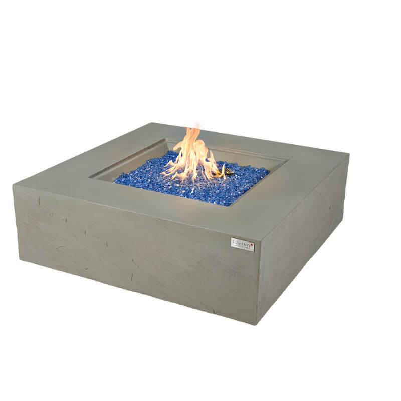 Elementi Capertee Square Concrete Fire Pit Table - OFG411SG