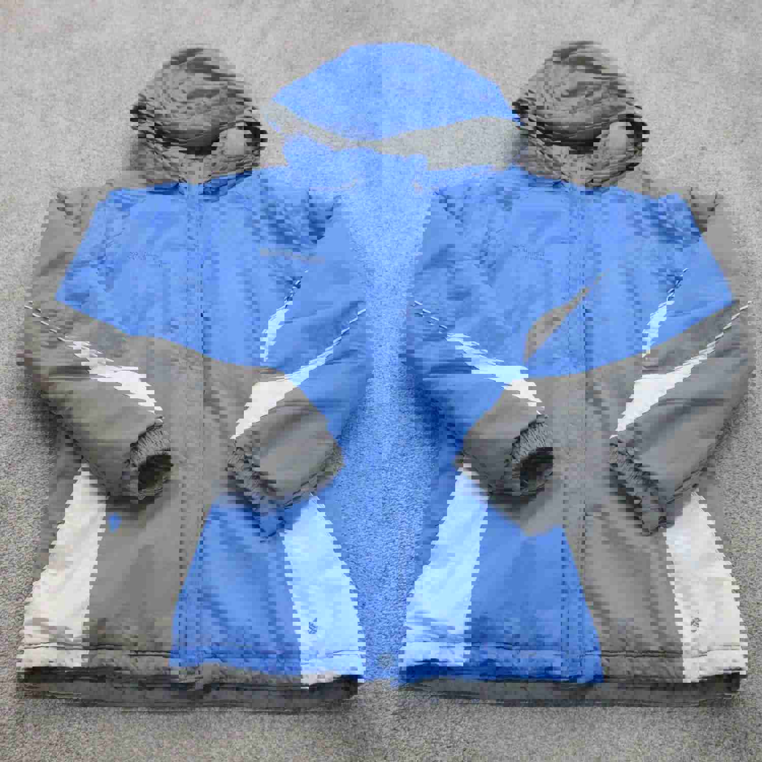 Columbia Women's X Large Blue Long Sleeve Hooded Parka Jacket