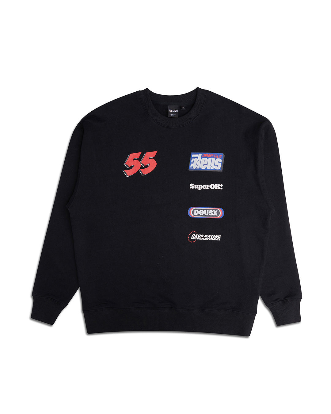 Moto Decal Crew - Black