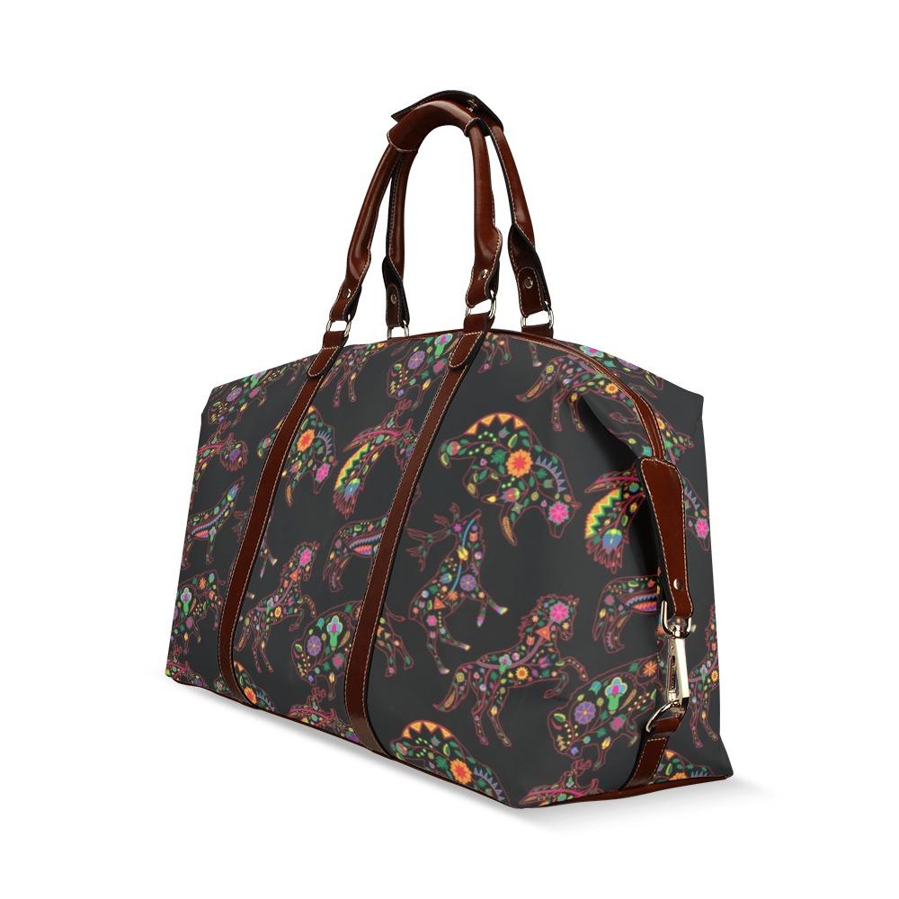 Neon Floral Animals Classic Travel Bag